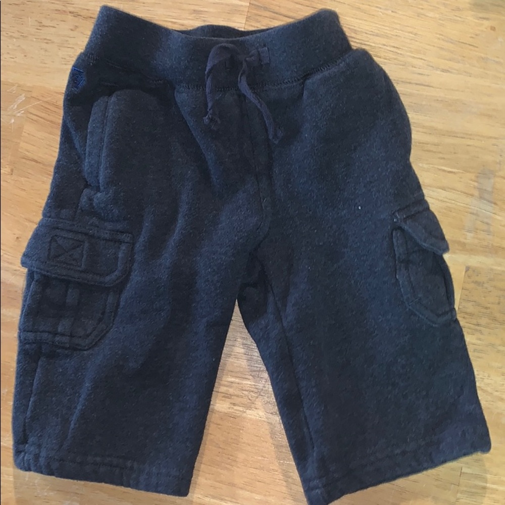 3-6m gray cargo sweat